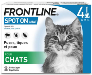 Don matériel : Frontline chat spot on 4 pipettes