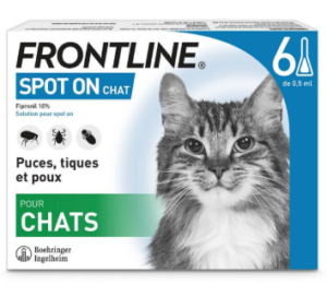 Don matériel : Frontline chat spot on 6 pipettes