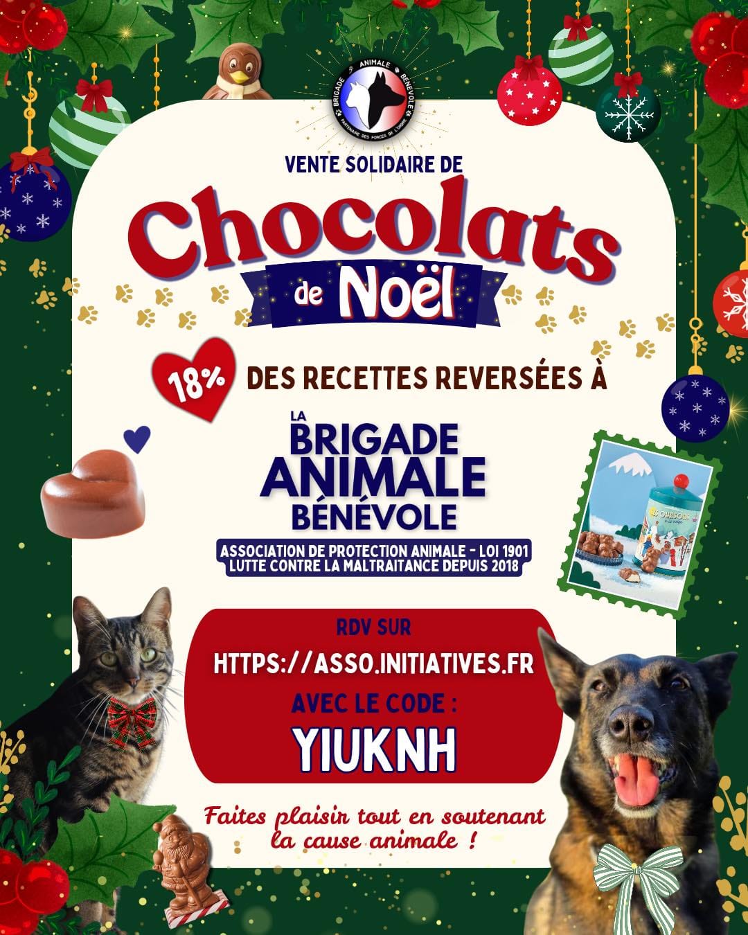vente chocolat noël